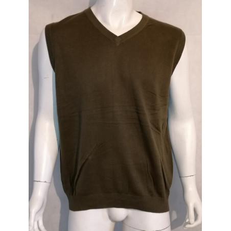 Vintage Farbe Khaki besiegt den Pullover
