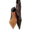 Bottines Vintages Croute de Cuir Marron