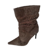 Bottines Vintages Croute de Cuir Marron