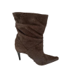 Bottines Vintages Croute de Cuir Marron