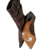 Bottines Vintages Croute de Cuir Marron