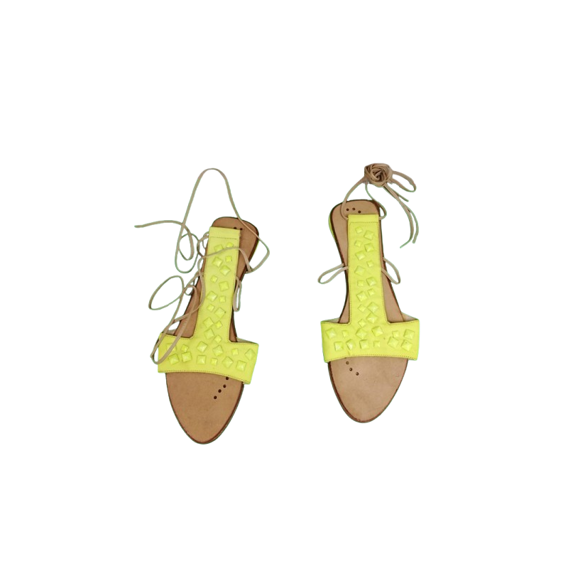 Sandalias Nello Nembro Amarillo fluorescente
