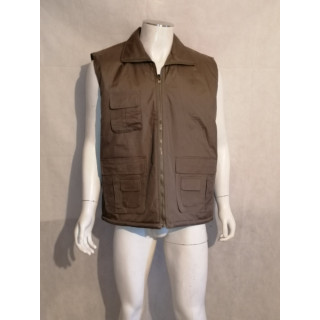 Giacca reversibile Kaki Vintage Misto senza maniche