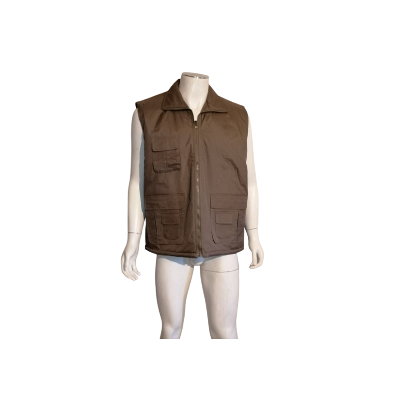 Giacca reversibile Kaki Vintage Misto senza maniche