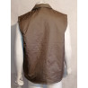 Reversible khaki jacket Vintage Mixed Sleeveless