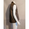 Reversible khaki jacket Vintage Mixed Sleeveless