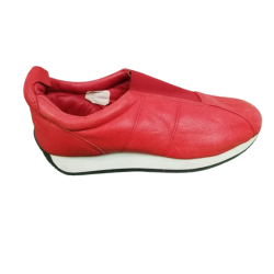 Tenis de cuero rojo Superga