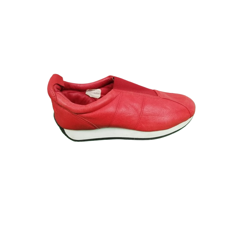 Tênis de couro vermelho Superga