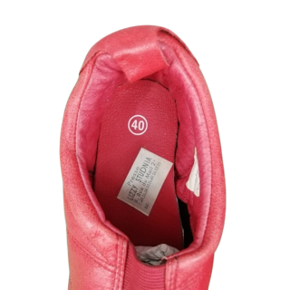 Tennis Red Leather Superga