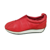 Rood leer tennis Superga