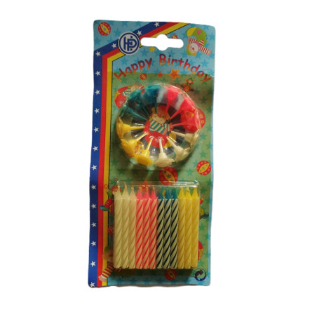 24 velas +12 Soporte REF 34270