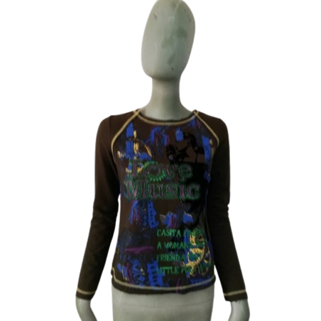 Camisa Gold Mania Modelo de música de amor