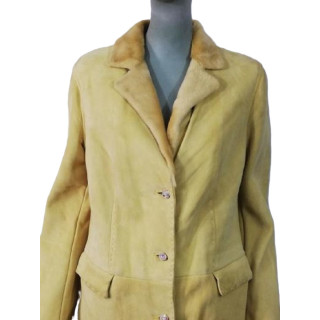Cappotto in pelle pelle scamosciata Benedetta Novi