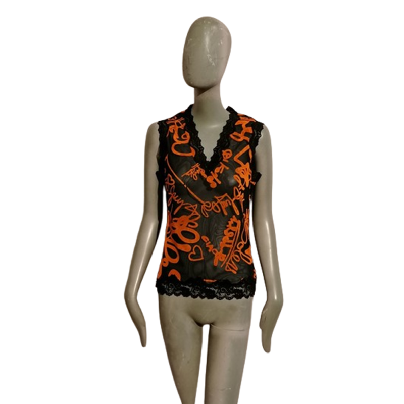 Tank top Clips More Art. A4 8 Z509 2469 Naranja-Negro