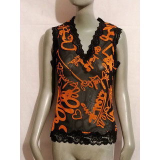 Muskelshirt Clips More Art. A4 8 Z509 2469 Orange-Black
