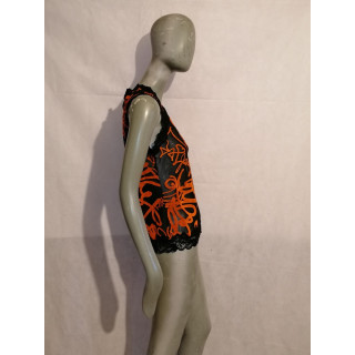 Muskelshirt Clips More Art. A4 8 Z509 2469 Orange-Black