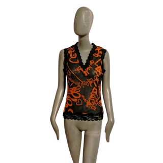 Muskelshirt Clips More Art. A4 8 Z509 2469 Orange-Black
