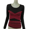 Top T-Shirt Oppio Jeans style voile