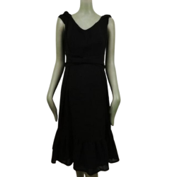 Vintage zwarte nominale jurk