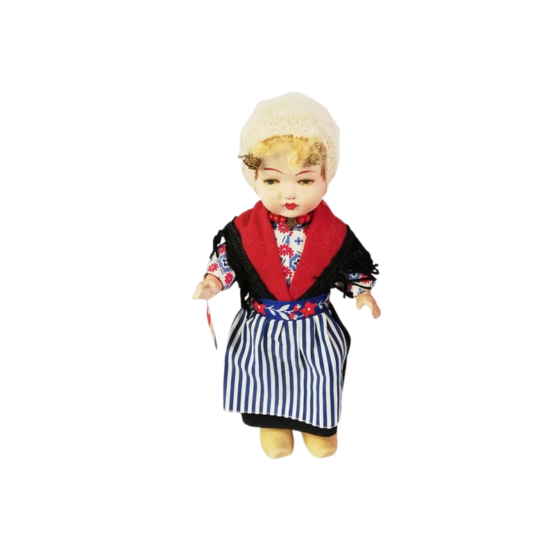 Muñeca regional, folk 60-70s ref. P25