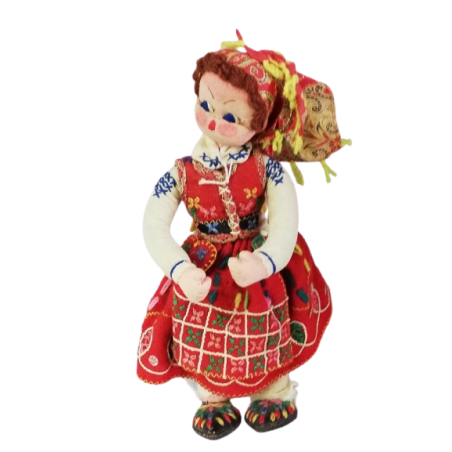Boneca Regional, Folk 60-70S Ref. P24