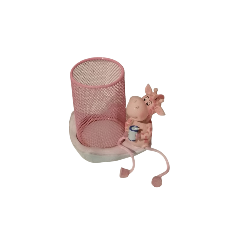 Caja de lápiz con vaca de vaca de vaca rosa. Referencia 90528