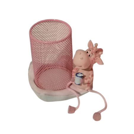 Caja de lápiz con vaca de vaca de vaca rosa. Referencia 90528