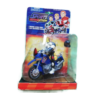 Motocicleta azul 13 cm con modard mod. 250sx
