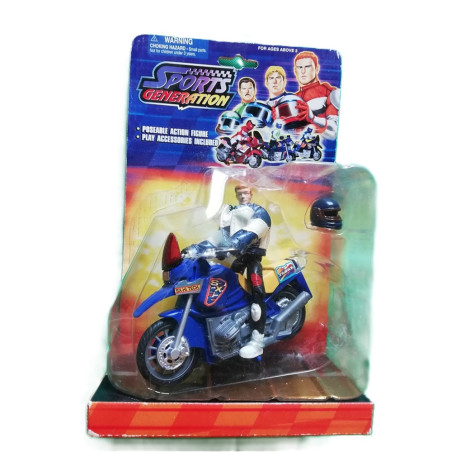 Motocicleta azul 13 cm con modard mod. 250sx
