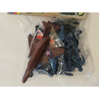 Conjunto de soldados 15 peças bandeira EUA Ref 41063-g