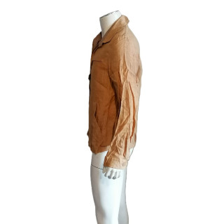 Giacca da uomo in lino vintage Made in Italy Beige - Stile minimalista degli anni '90