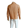 Jaqueta de linho vintage feita em Itália bege - 90s estilo minimalista