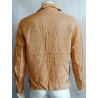 Vintage Leinen Herrenjacke hergestellt in Italien Beige - 90er Jahre Minimalistischer Stil