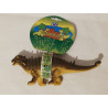 Figurina de dinossauro ankylosaurus de 15 cm