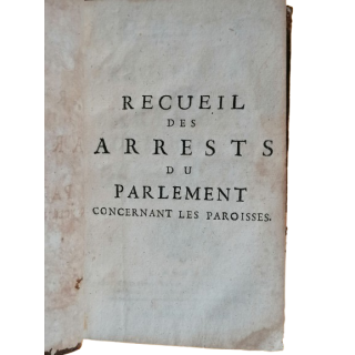 Ancient Book 1731 – Arrests of Rules of Procedure of the Parliament of Brittany - 3rd Editions