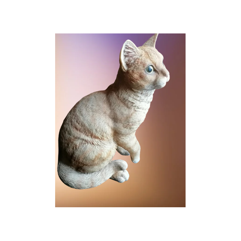 Chat assis 30 cm Collector années 80-90s
