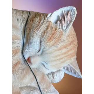 Roux Cat Soundormi - Realistisches lackiertes Harz - 90/2000