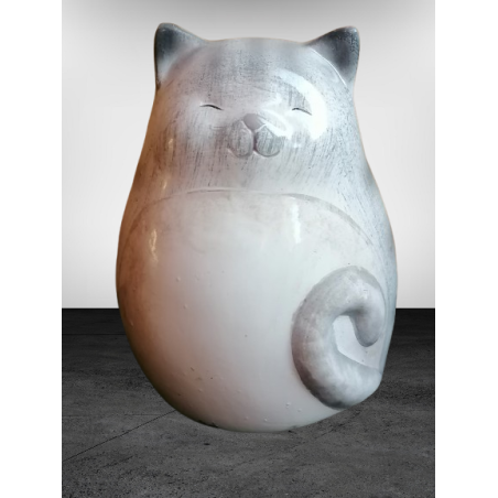 Vintage decorative cat figure – Zen and minimalist look – 15 €