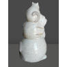 Keramische kat Trio - zacht en rustgevend gestapeld beeldhouwwerk