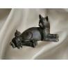 Cat and kitten statuette in Resin or Wood - Decorative Style of the 80-2000 Years