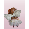 FIGURINE Fairy and Cat - decorativa porcellana / resina (90-2000)