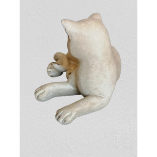 Estatuilla de gato decorativa de resina de cerámica