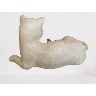 Statuette de gato decorativo de resina cerâmica