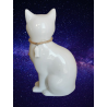 Statuetta in porcellana per seduta cat - 17 x 11 cm, vintage