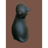 Escultura cerámica o resina - gato pensativo, aproximadamente 16x10 cm