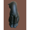 Ceramic or resin sculpture – Sensive sitting cat, about 16x10 cm
