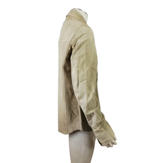 Traje nacional de couro túnico para homens
