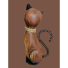 Hand geschnitzte hölzerne dekorative Katze