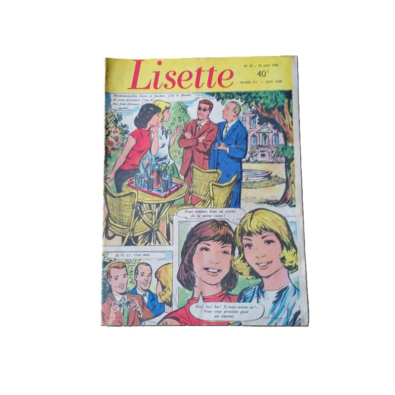Lisette N° 32 - Hebdomadaire du 10 Août 1958