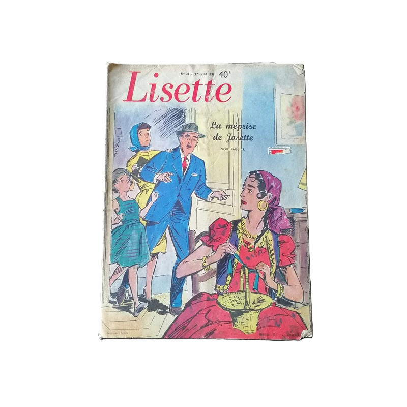 Lisette N ° 33 - Settimanale 17 agosto 1958